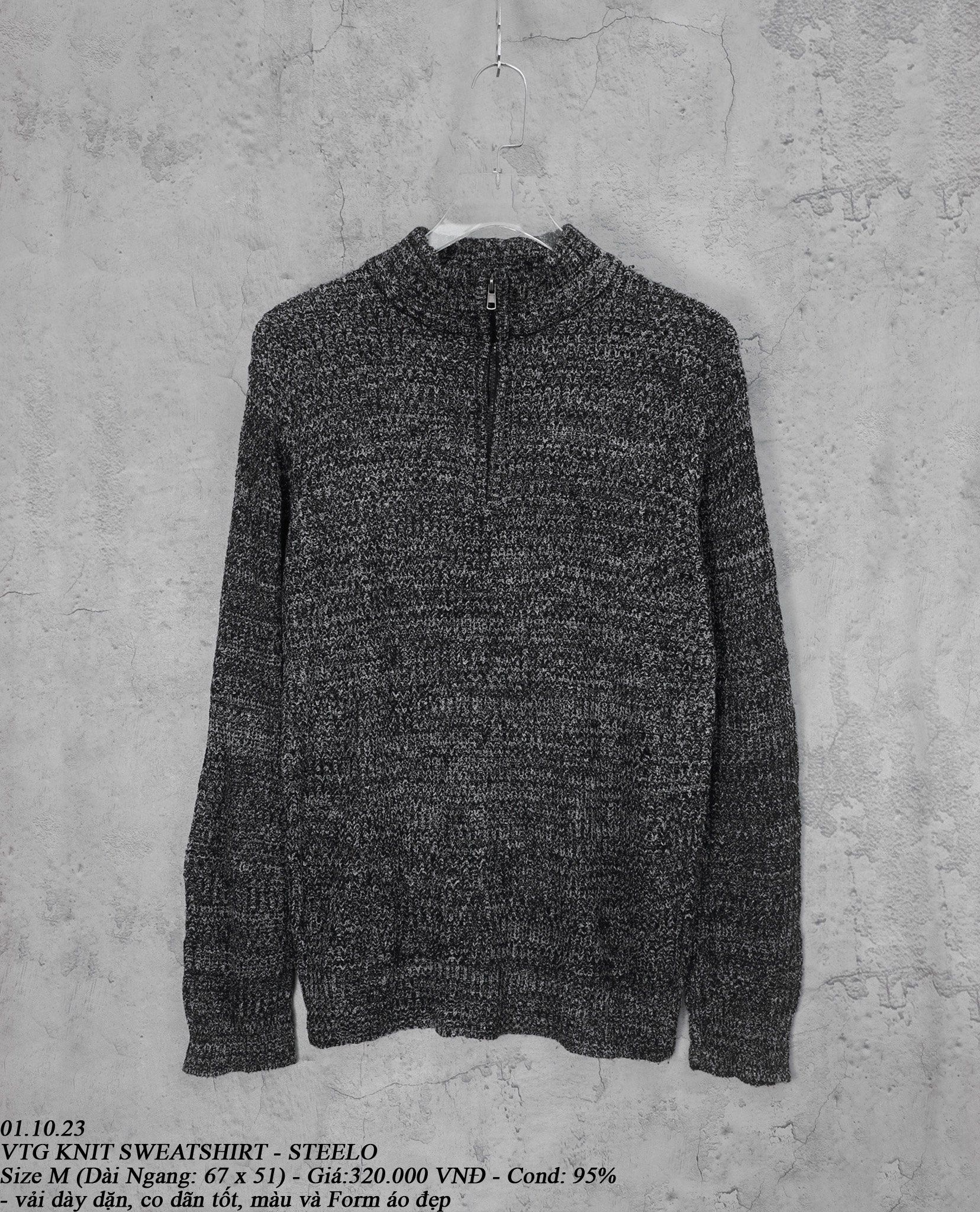  01.10.23 - VTG KNIT SWEATSHIRT - STEELO 