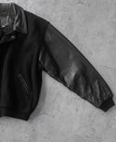  02.10.24 - VTG LEATHER SLEEVE WOOL VARSITY JACKET - ALL-STAR TEAM SUZUKI 