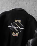  02.10.24 - VTG LEATHER SLEEVE WOOL VARSITY JACKET - ALL-STAR TEAM SUZUKI 