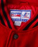  02.10.24 - VTG LEATHER SLEEVE WOOL VARSITY JACKET - KANSAS CITY CHIEFS by NFL PROLINE 