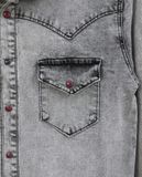  06.15.23 - VTG DENIM BUTTON UP SHIRT - BLACK LABEL CO 