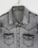  06.15.23 - VTG DENIM BUTTON UP SHIRT - BLACK LABEL CO 