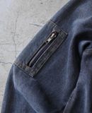  02.18.24 - VTG CROPPED DENIM BASEBALL JACKET - ANGELIC 
