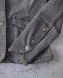  02.18.24 - VTG CROPPED DENIM BLAZER JACKET - PASSIONE 