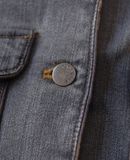  02.18.24 - VTG CROPPED DENIM BLAZER JACKET - PASSIONE 