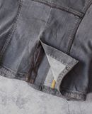  02.18.24 - VTG CROPPED DENIM BLAZER JACKET - PASSIONE 