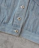  10.18.23 - VTG CROPPED SS DENIM JACKET - PINKY GIRLS 