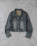  10.18.23 - VTG CROPPED  DENIM JACKET - CECIL McBEE 