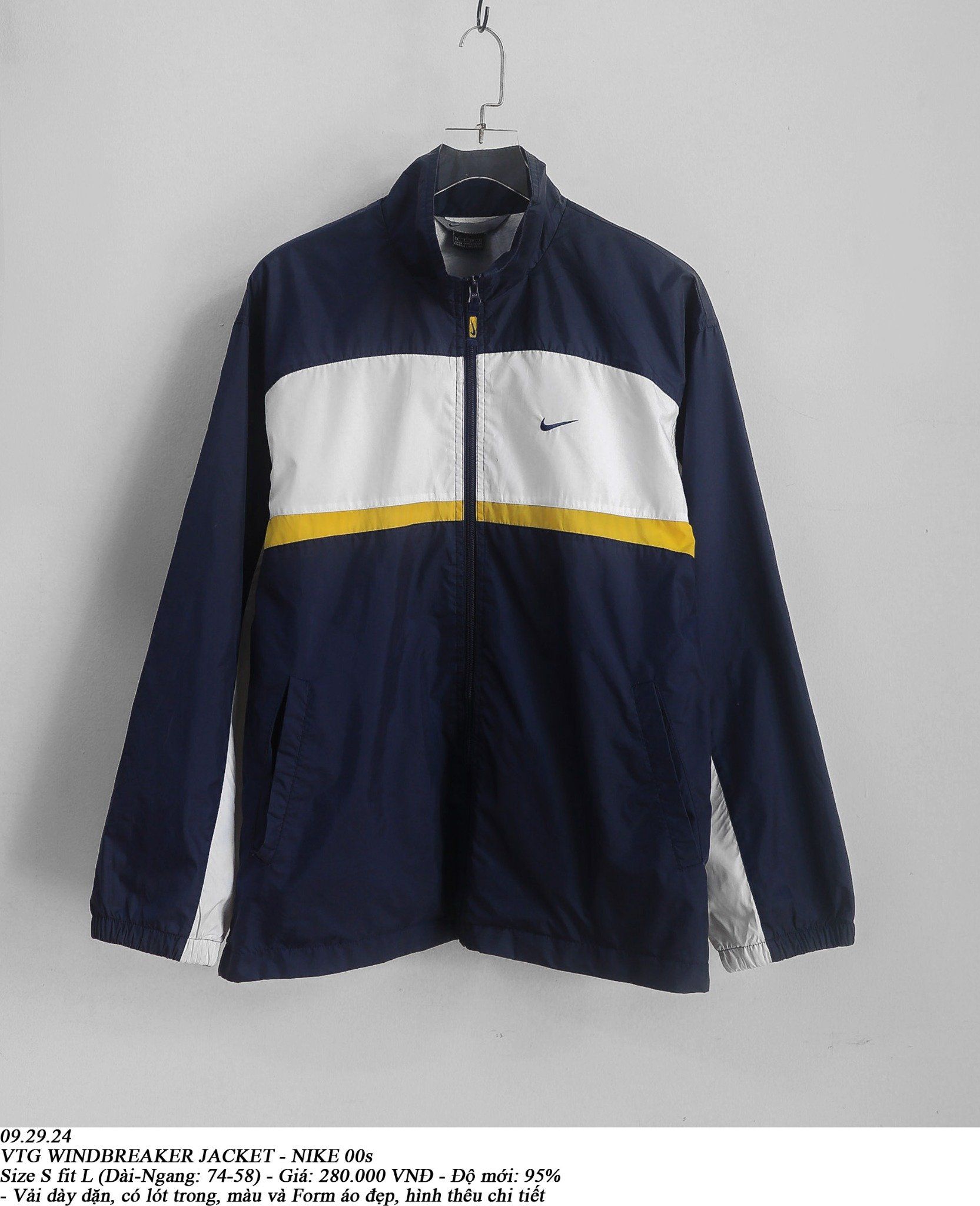  09.29.24 - VTG WINDBREAKER JACKET - NIKE 00s 