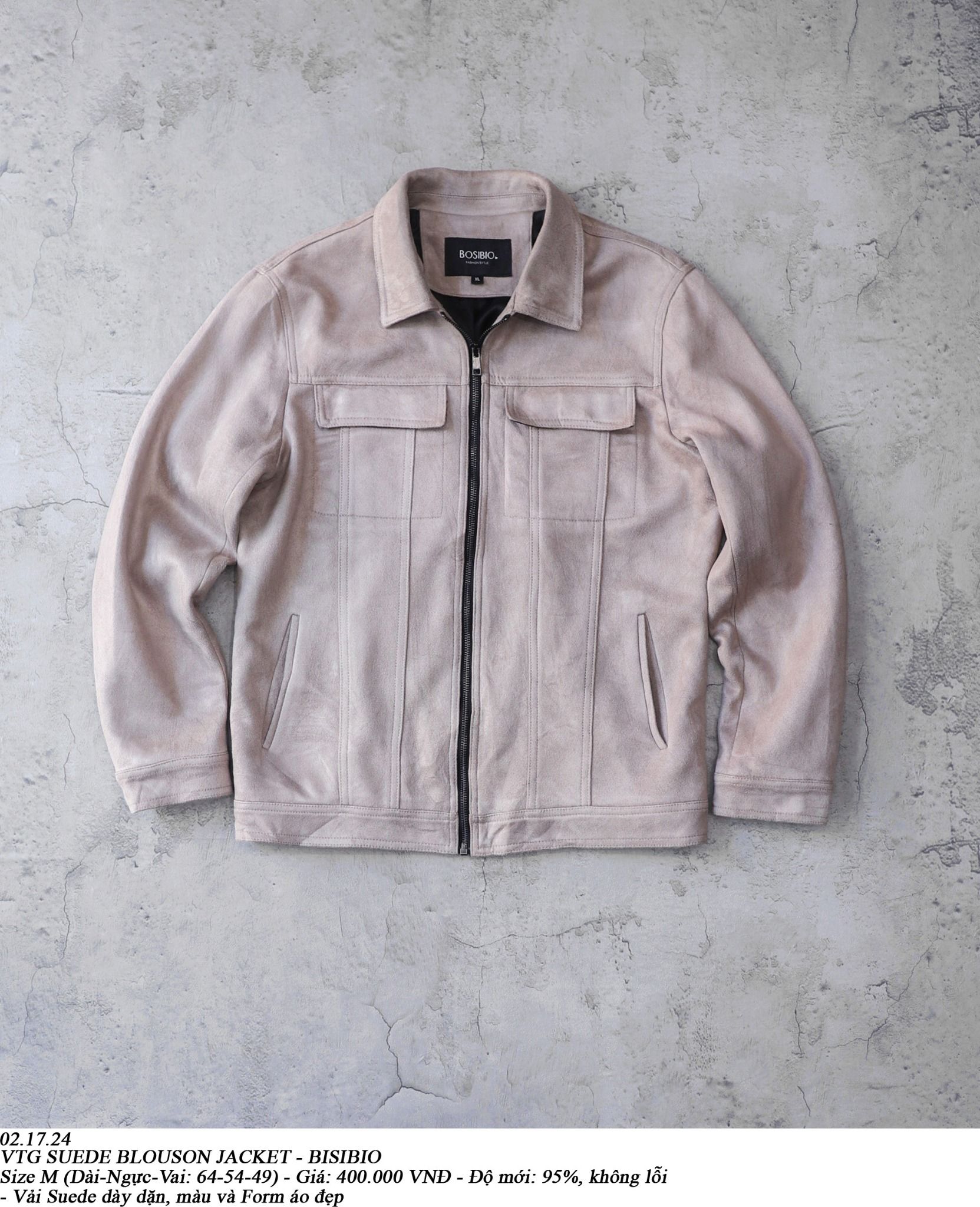  02.17.24 - VTG SUEDE BLOUSON JACKET - BISIBIO 