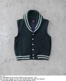  02.17.24 - VTG CROPPED SLEEVELESS VARSITY VEST JACKET - LDS 