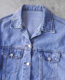  02.15.24 - VTG CROPPED DENIM JACKET - GRL 