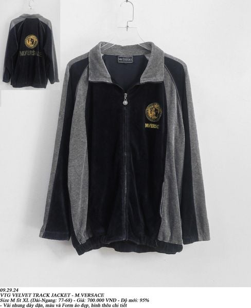  09.29.24 - VTG VELVET TRACK JACKET - M.VERSACE 