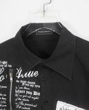  06.16.23 - VTG PUNK BUTTON UP SHIRT - SMORKY GARNISH 