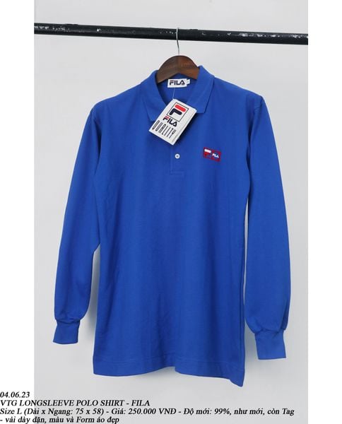 04.06.23 - VTG LONGSLEEVE POLO SHIRT - FILA 