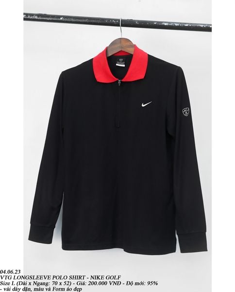  04.06.23 - VTG LONGSLEEVE POLO SHIRT - NIKE GOLF 