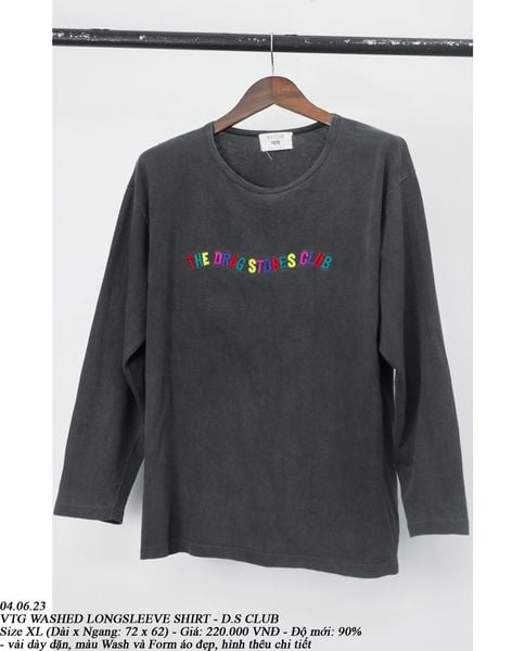  04.06.23 - VTG WASHED LONGSLEEVE SHIRT - D.S CLUB 