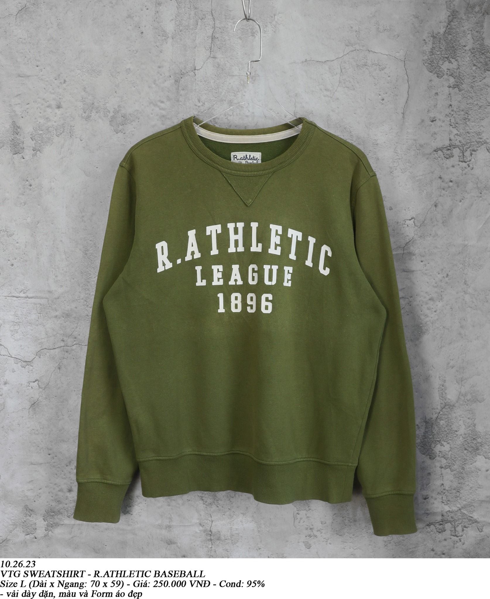  10.26.23 - VTG SWEATSHIRT - R.ATHLETIC BASEBALL 