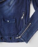  10.27.23 - VTG BIKER DENIM JACKET - VINTAGE E.L 