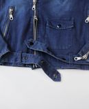  10.27.23 - VTG BIKER DENIM JACKET - VINTAGE E.L 