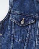  10.27.23 - VTG VEST DENIM JACKET - BIG JOHN 