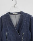  07.12.23 - DENIM CARDIGAN JACKET - BOU JELOUD 