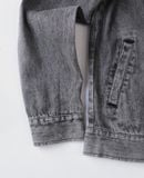  10.27.23 - VTG CROPPED BIKER DENIM JACKET - ARCHIVES 