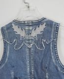  07.12.23 - DENIM WAISTCOAT JACKET - CELLO 