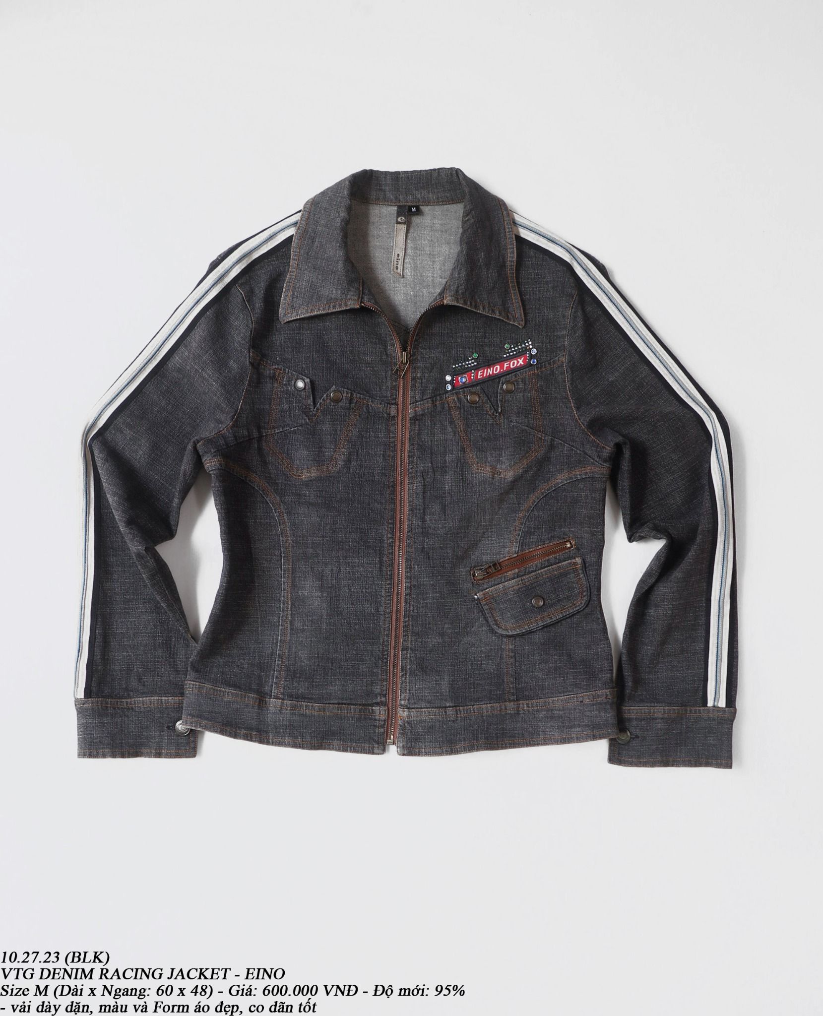  10.27.23 - VTG DENIM RACING JACKET - EINO 