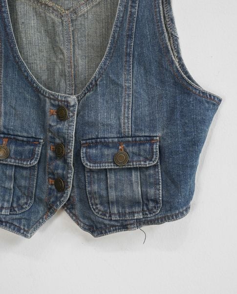  07.12.23 - DENIM WAISTCOAT JACKET - DIAMOND JULIA 