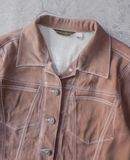  03.20.24 - VTG CROPPED SUEDE TRUCKER JACKET - SNAP & JEANS 