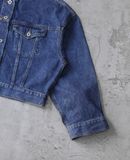  03.20.24 - VTG CROPPED DENIM TRUCKER JACKET - GLOBAL WORK 
