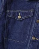  03.20.24 - VTG CROPPED DENIM TRUCKER JACKET - POP'S LAND 