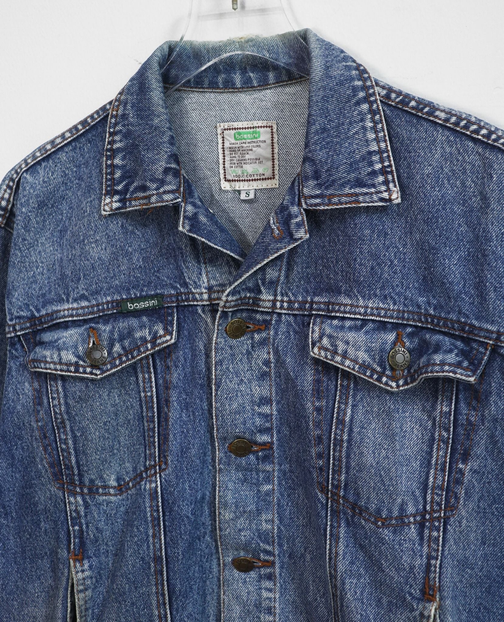  11.05.23 - VTG CROPPED DENIM JACKET - BOSSINI 