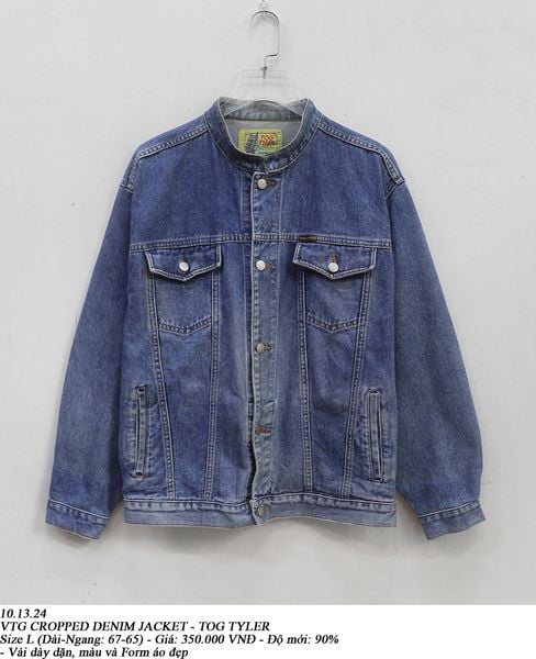  10.13.24 - VTG CROPPED DENIM JACKET - TOG TYLER 