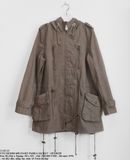  11.05.23 - VTG DENIM MILITARY PARKA JACKET - HUDSON 