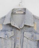  10.13.24 - VTG CROPPED DENIM JACKET - SIN MAU IS SEXY 