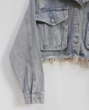  10.13.24 - VTG CROPPED DENIM JACKET - SIN MAU IS SEXY 