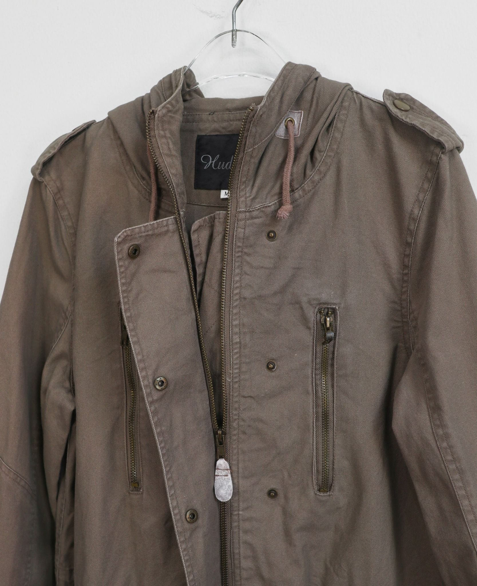  11.05.23 - VTG DENIM MILITARY PARKA JACKET - HUDSON 