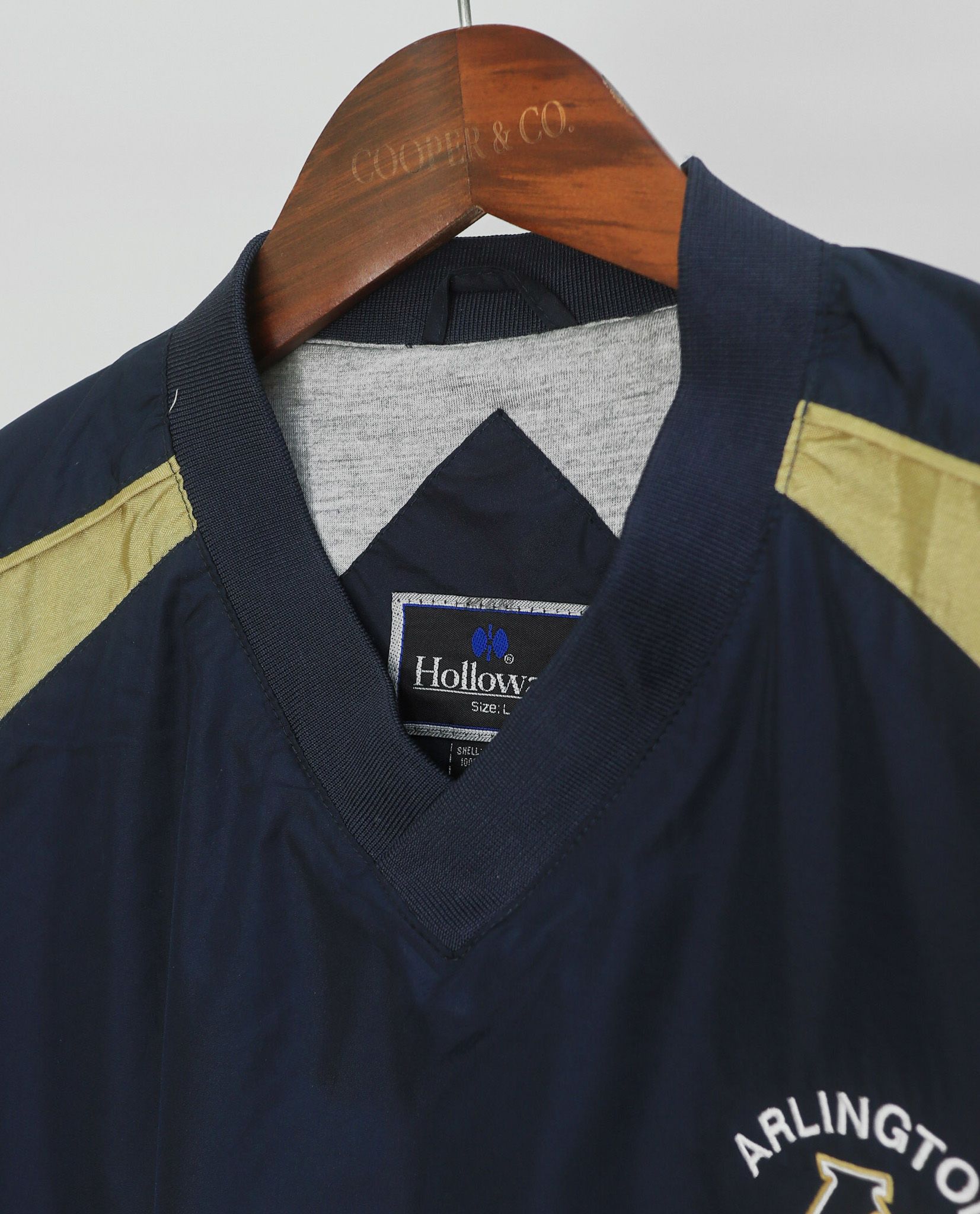  05.18.23 - VTG PULLOVER BASEBALL JACKET - HOLLOWAY 