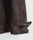  11.22.23 - VTG SHEARLING LINED SUEDE MOTOR JACKET - OPEN DICH 