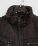  11.22.23 - VTG SHEARLING LINED SUEDE MOTOR JACKET - OPEN DICH 