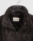  11.22.23 - VTG SHEARLING LINED SUEDE MOTOR JACKET - OPEN DICH 