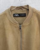  03.27.24 - VTG CROPPED SUEDE BOMBER JACKET - ZARA 