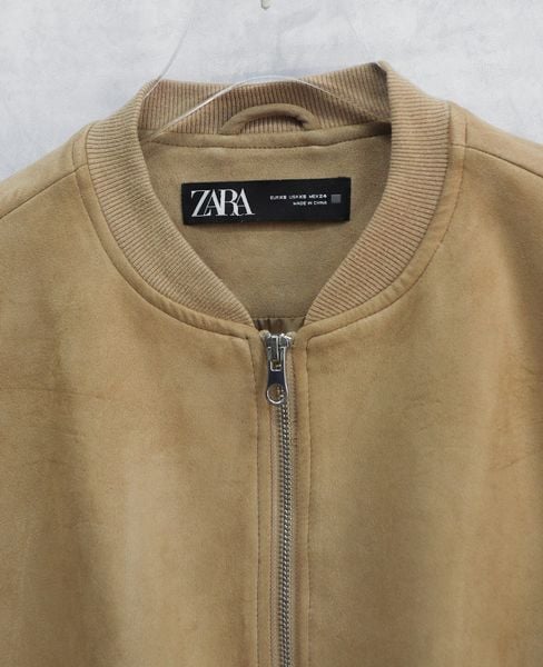  03.27.24 - VTG CROPPED SUEDE BOMBER JACKET - ZARA 