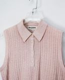  02.07.23 - VTG SLEEVELESS POLO SHIRT - BLACK & WHITE SPORTWEAR 