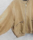  03.27.24 - VTG CROPPED SUEDE BOMBER JACKET - ZARA 