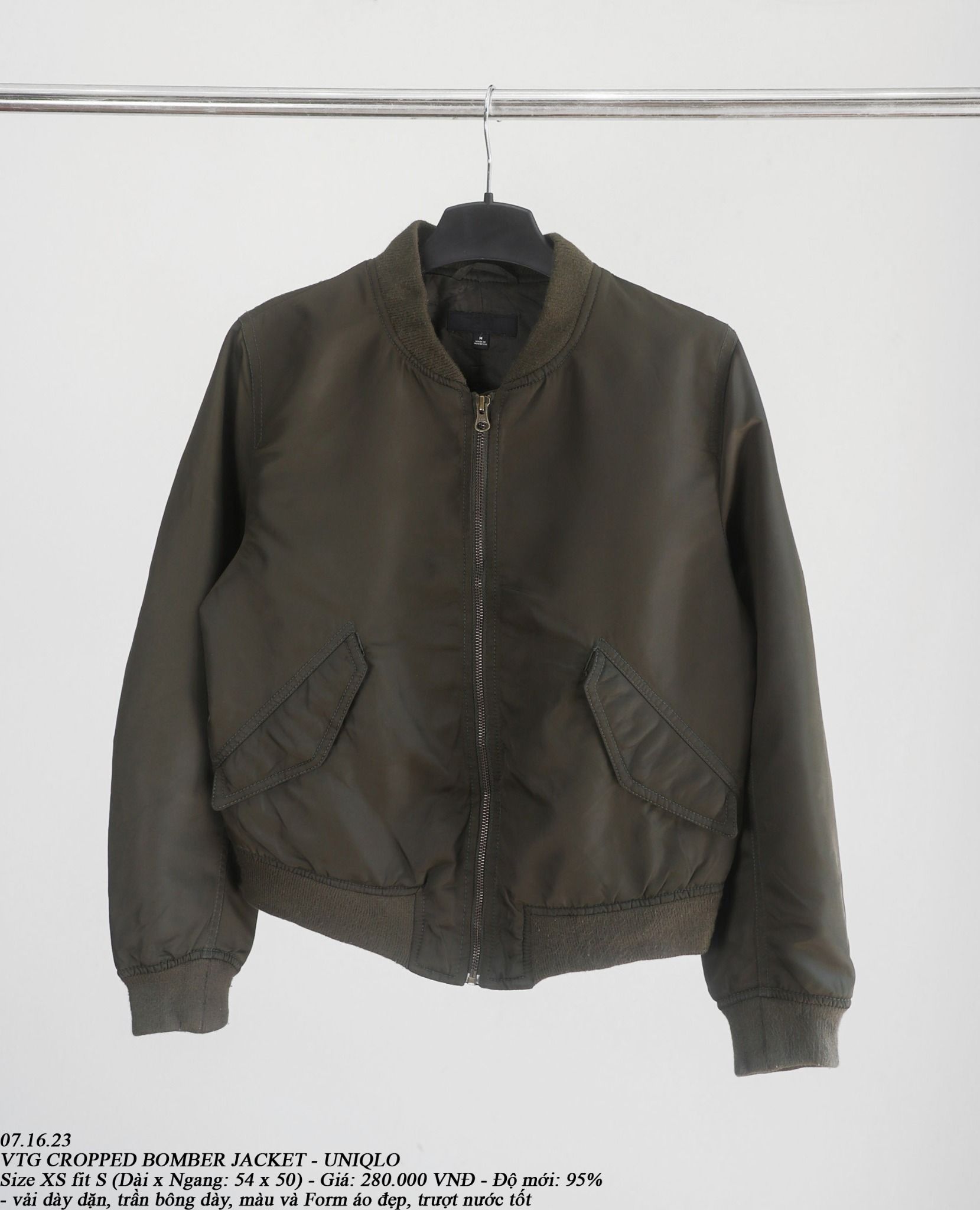  07.16.23 - VTG CROPPED BOMBER JACKET - UNIQLO 
