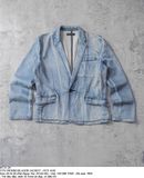  03.31.24 - VTG DENIM BLAZER JACKET - OUT AGE 
