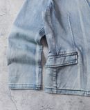  03.31.24 - VTG DENIM BLAZER JACKET - OUT AGE 